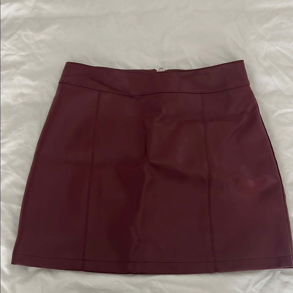 Elegant Burgundy Skirt
